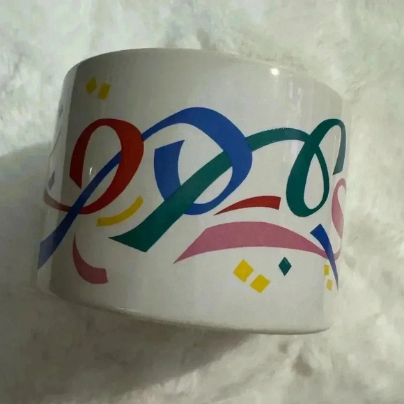 Vintage FTDA Celebration Party Planter Vase 80’s Kitsch Potted Plant Holder - Picture 4 of 11